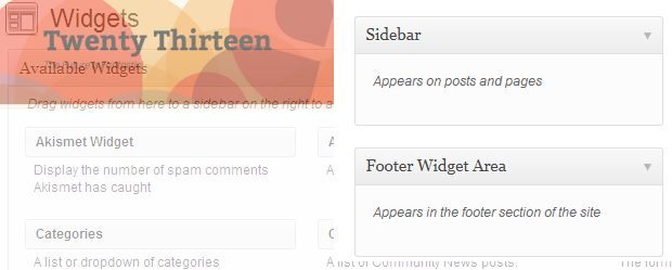 twentythirteen-WordPress-theme-Widget-Area