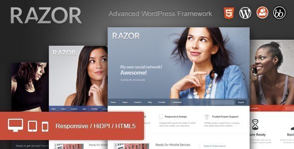 Razor Cutting Edge WordPress Theme