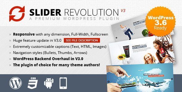 Slider Revolution Responsive WordPress Plugin