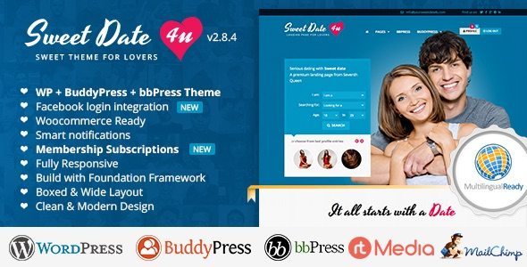 wordpress dating themes