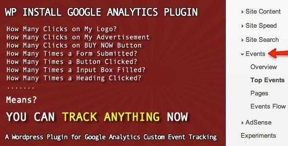 WP Install Google Analytics Plugin