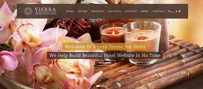 Vierra - Responsive WordPress Hotel Booking Theme