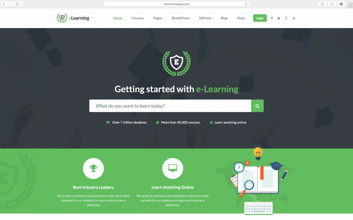 Learning Management System LMS WordPress Themes - eLearning WP