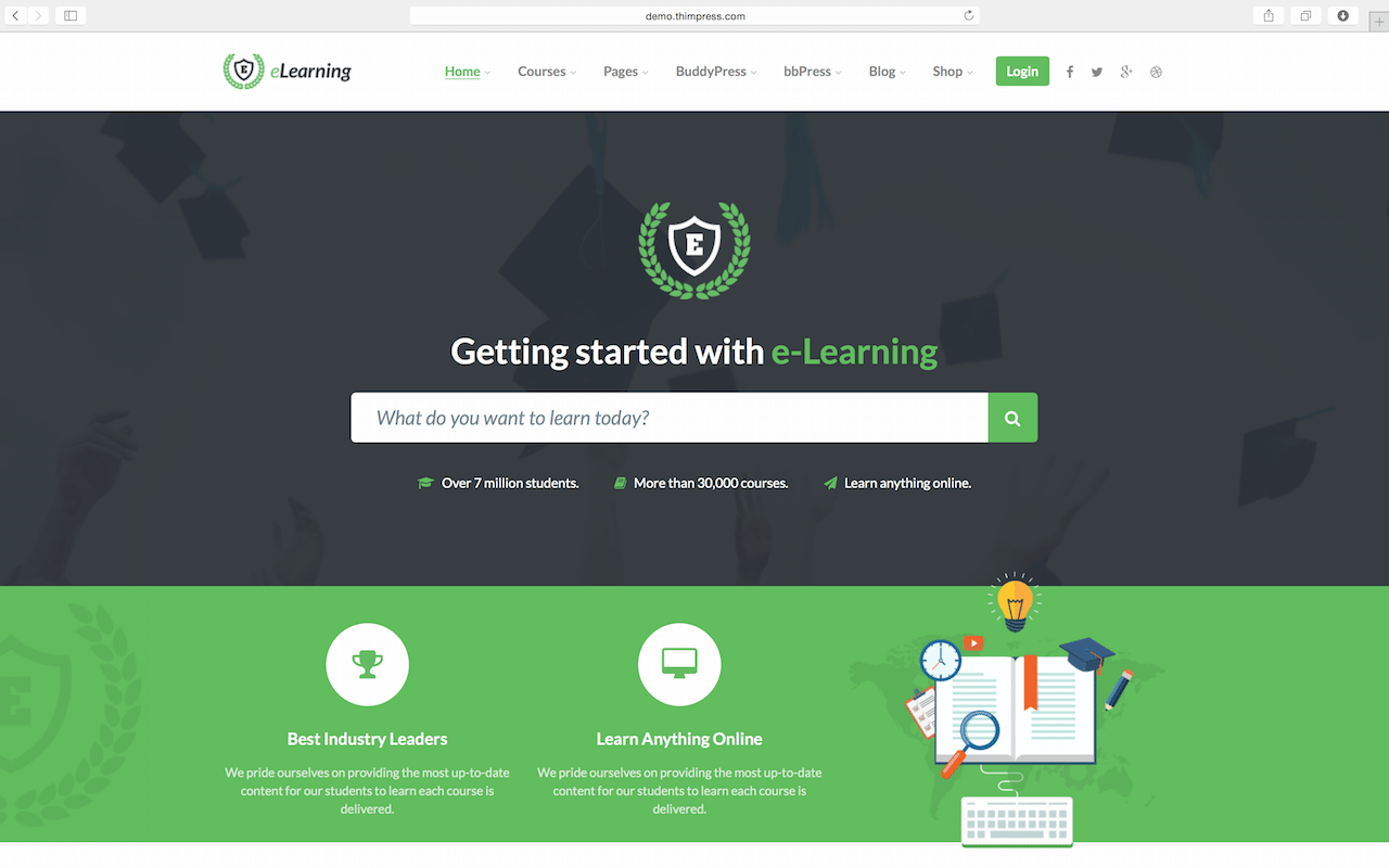 LMS WordPress Theme - eLearning WP