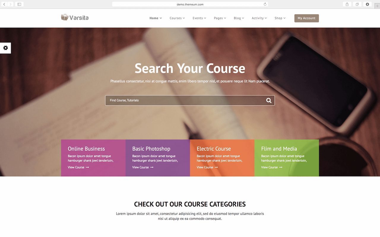 Varsita - WordPress Learning Management System Varsita - Learning Management System LMS WordPress Themes