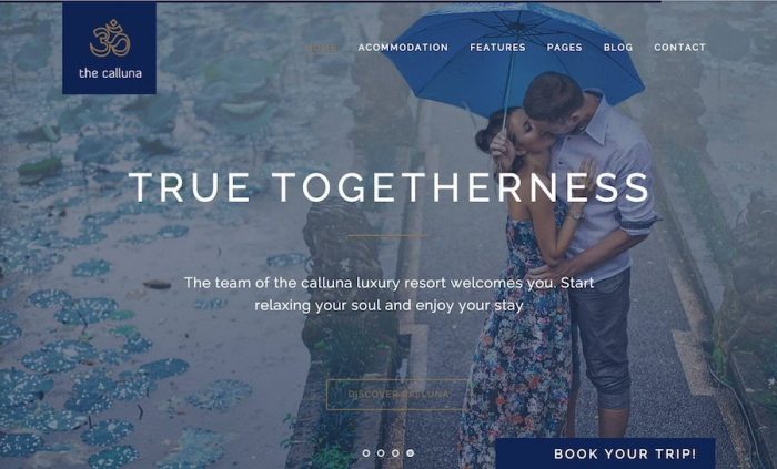 Hotel Calluna WordPress Theme