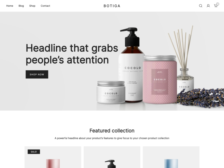 Botiga WooCommerce themes screenshot
