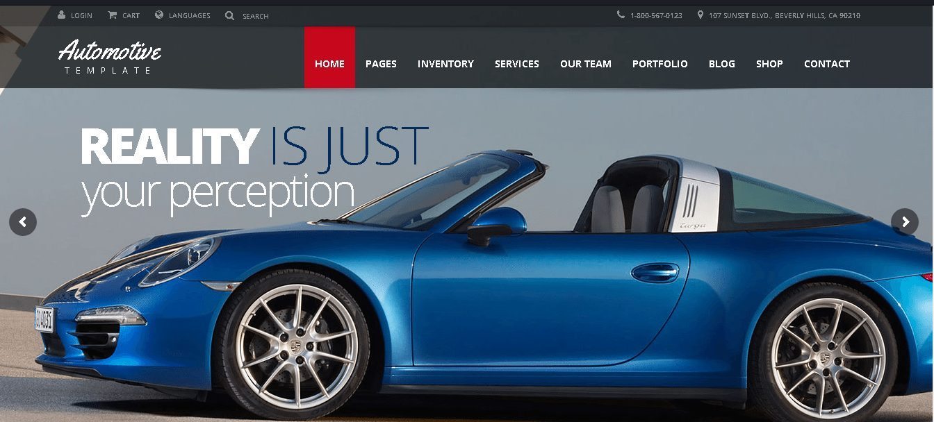 Automotive Car Dealer WordPress Theme