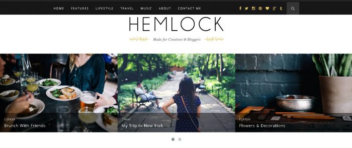 Hemlock - One of Best Seller WordPress Blog Themes