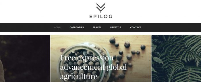 Epilog - WordPress Blog Theme