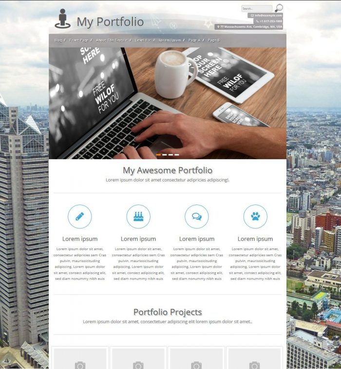 Personal Portfolio WordPress Theme