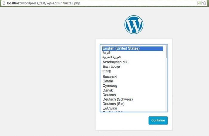 Installing WordPress