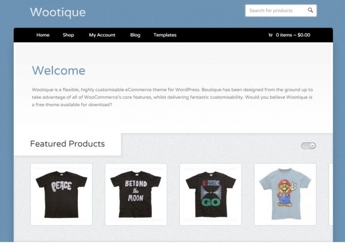 Wootique - Free WordPress eCommerce themes