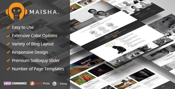 Maisha - Charity/Non-Profit WordPress Theme