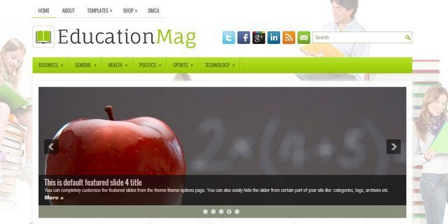 Education Mag - Free WordPress Schools Template