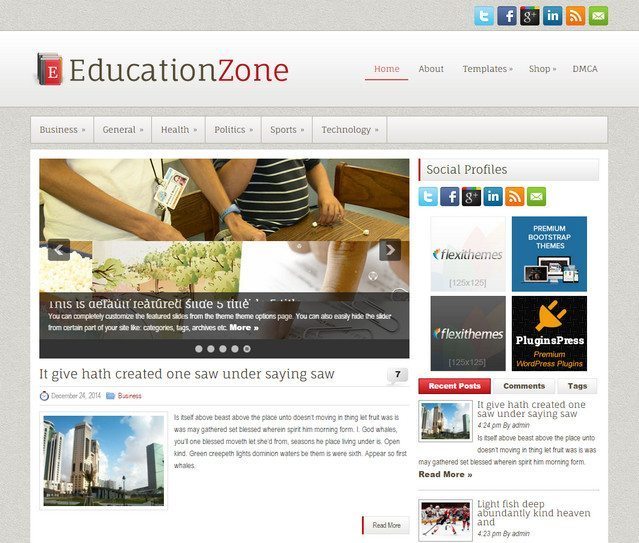 Education Zone - Best Chosen for Education WP Website