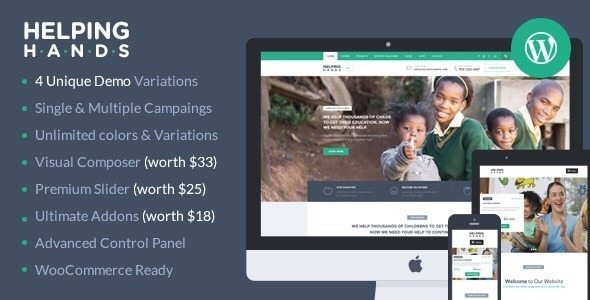 Helping Hands Charity WordPress Theme