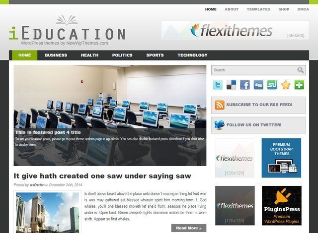 Professional Free Educational WP Theme