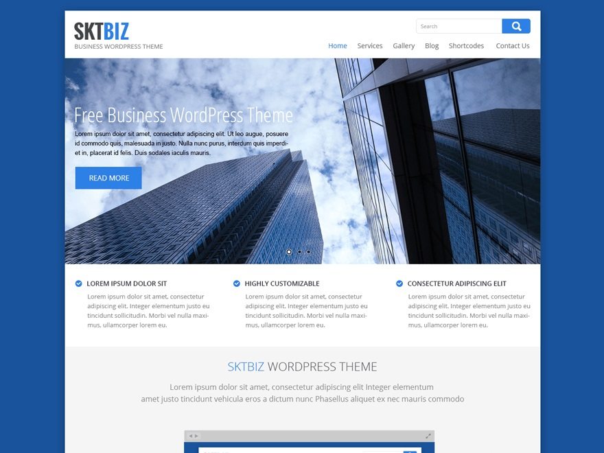 SKT Biz - Nonprofit multipurpose WordPress Theme