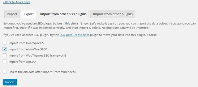 import and export tool