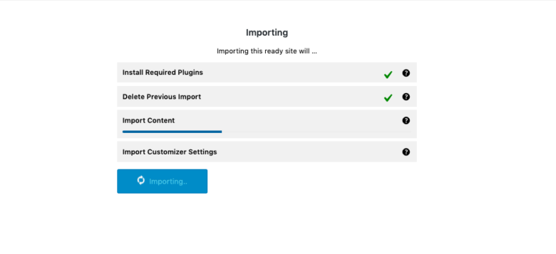 Responsive Theme Import