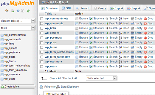 Backup WordPress Database Manually