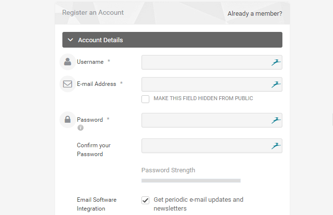 registration userpro