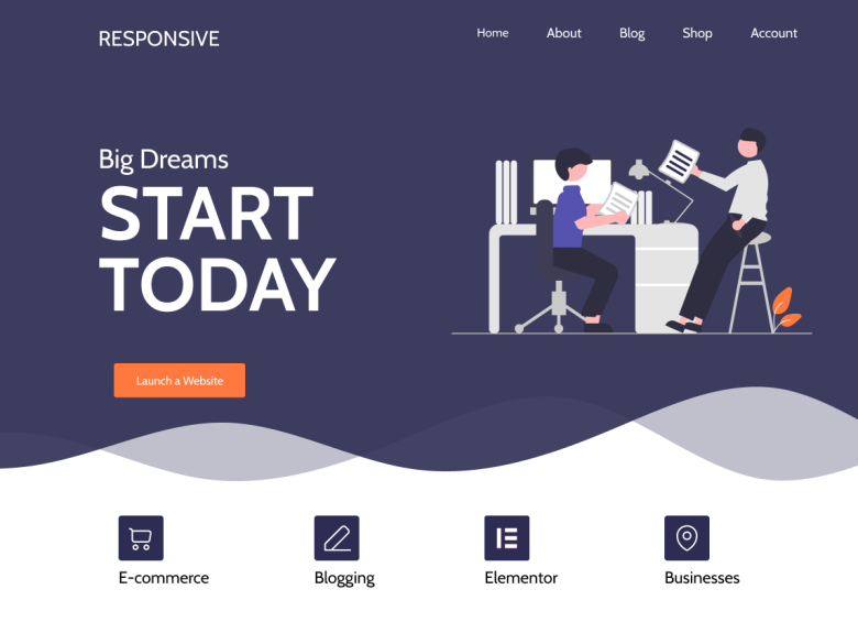 Responsive by CyberChimps responsive WordPress theme screenshot