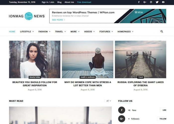 ionMag Theme