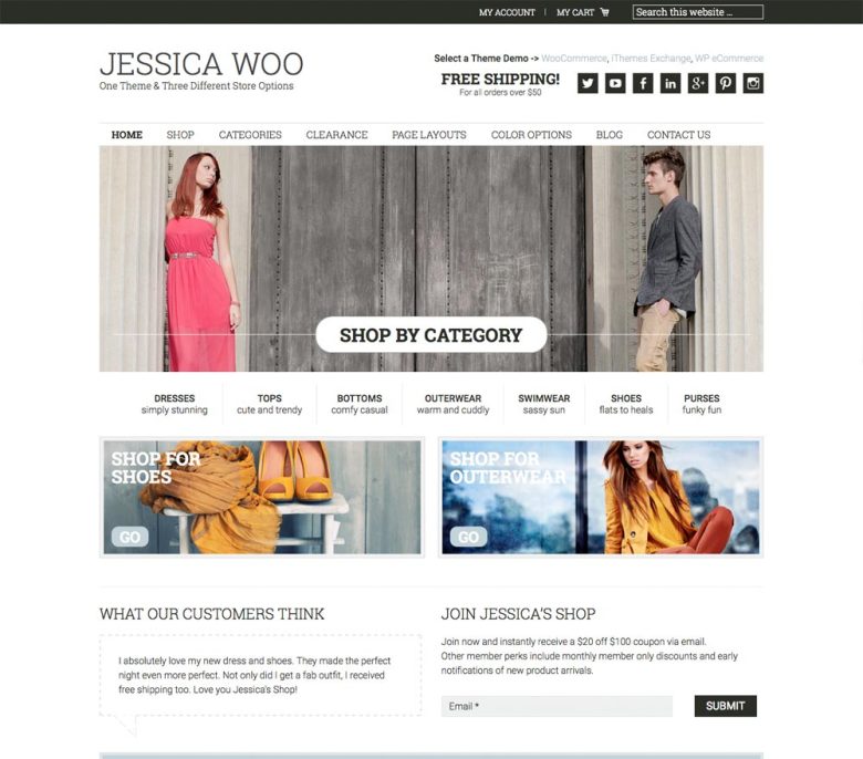Jessica Genesis child theme screenshot