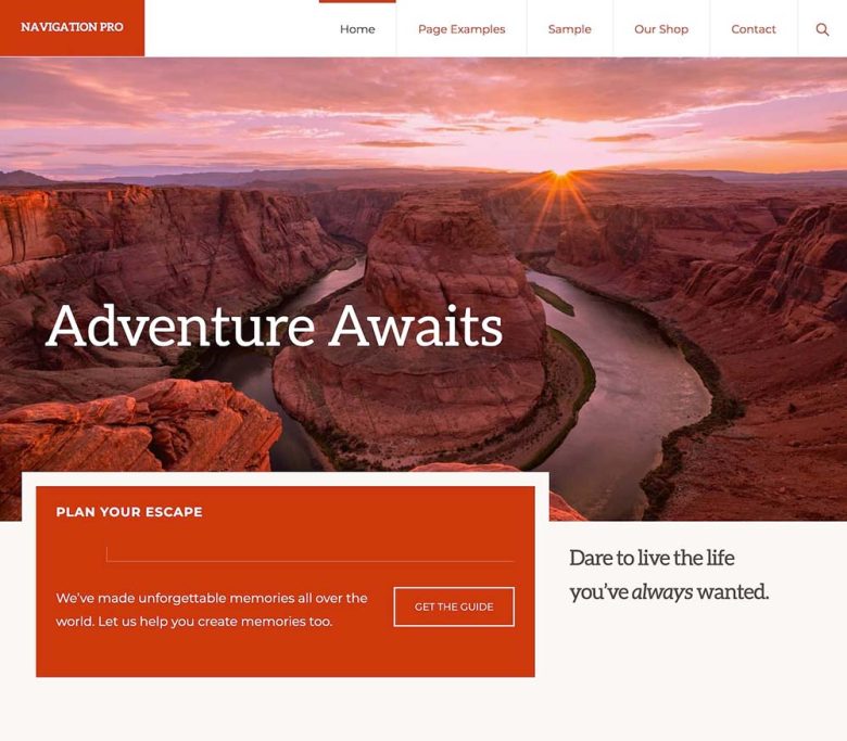 Navigation Pro Genesis child theme screenshot