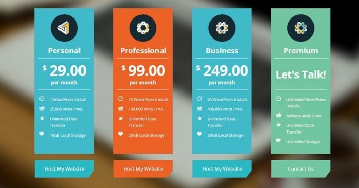 WordPress Hosting 18 WPEngine Plans