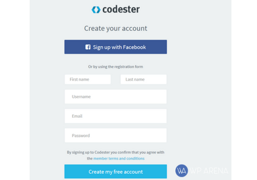 Codester Login Form