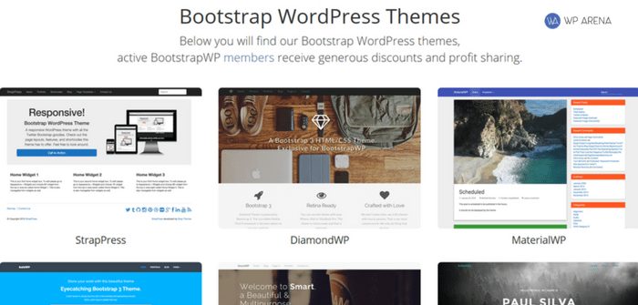 bootstrapwp member themes