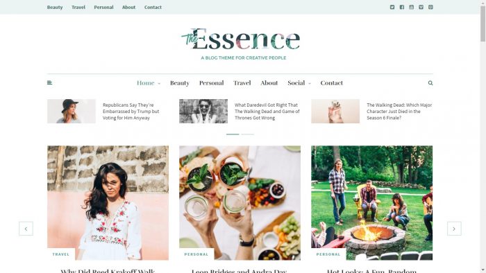 Essence WordPress Theme