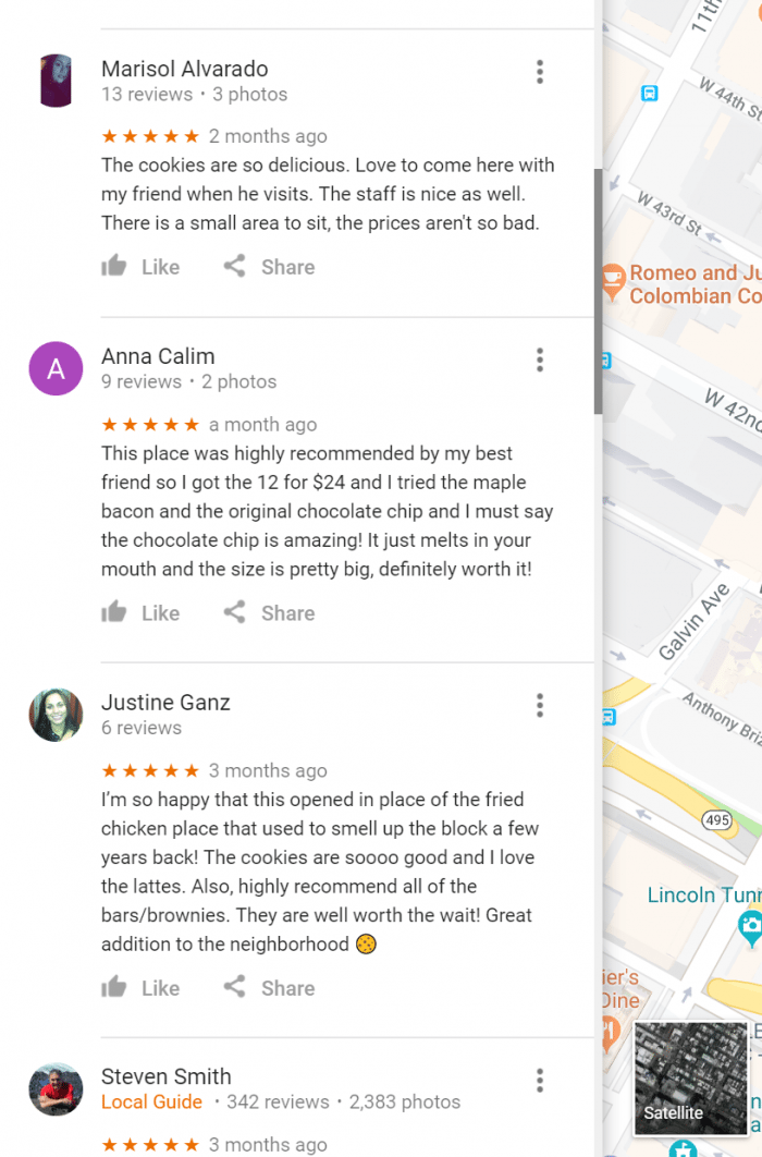 restaurant reviews