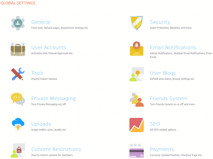 ProfileGrid Plugin Global Settings