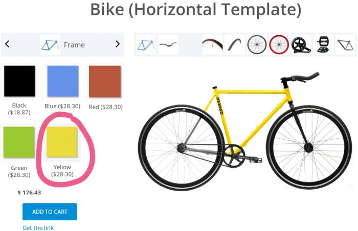 Visual Product Designer Review color change