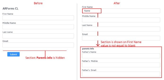 ARForms Conditional Logic