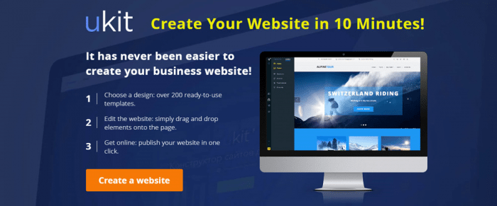 uKit website builder