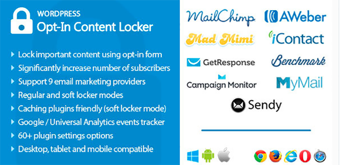 Opt in content locker