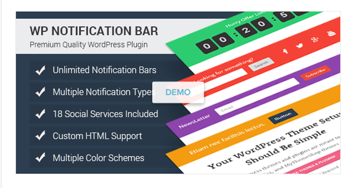 WP Notification Bar Pro