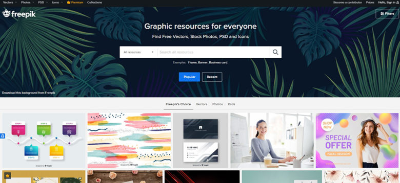 Freepik, Graphic Resources for everyone