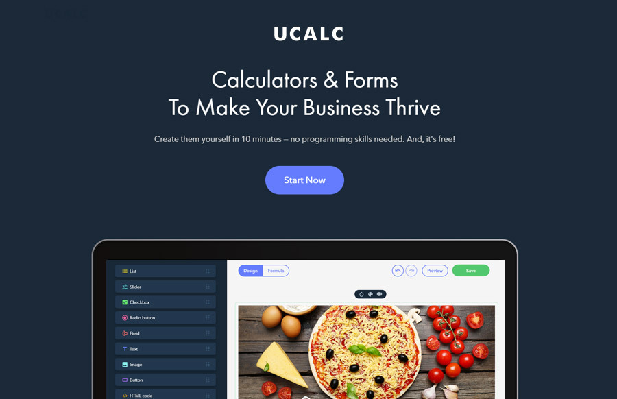 uCalc for making forms