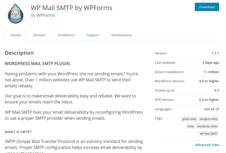 wp mail smtp free