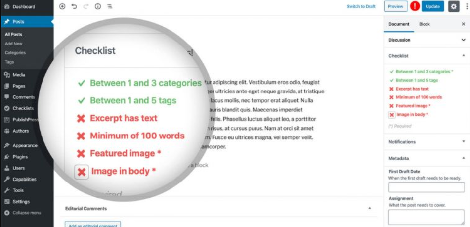 PublishPress Checklist