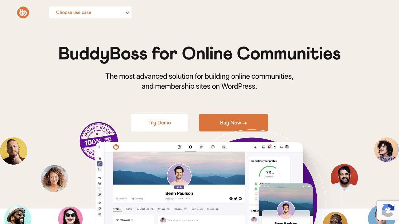 BuddyBoss online community demo preview