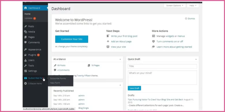 How to Customize WordPress 404 Error Page 31 Log in to your WordPress Dashboard Access the Customization Panel 1