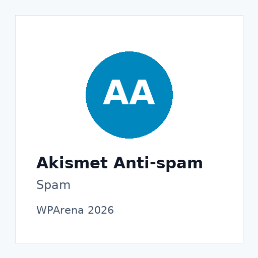 Akismet Anti-spam plugin visual