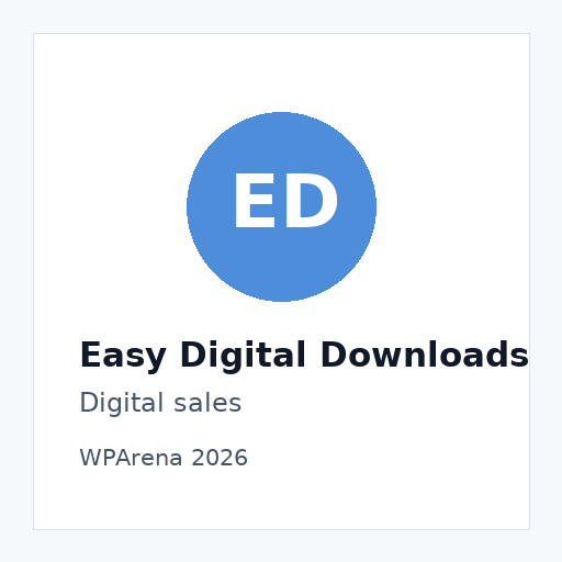 Easy Digital Downloads plugin visual